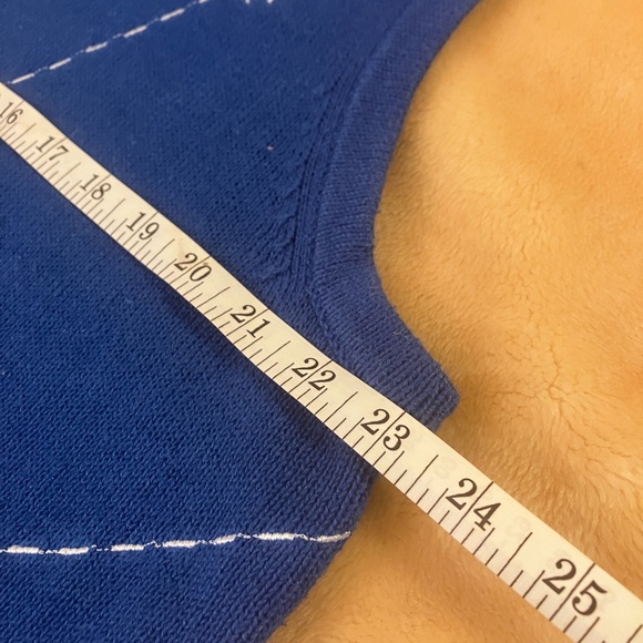 Vibrant Blue Christmas Vest - Picture 8 of 9